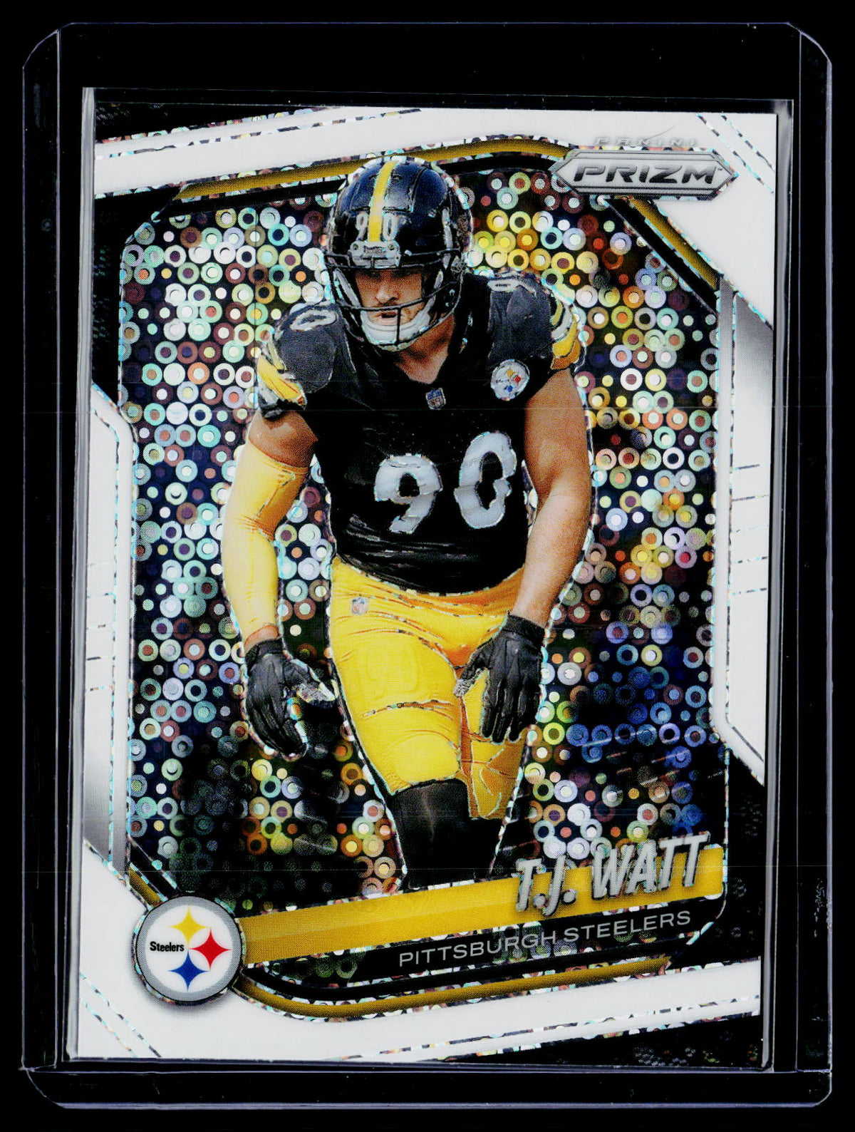 T.J. Watt 2025 Panini Prizm #263 Pittsburgh Steelers White Disco - front