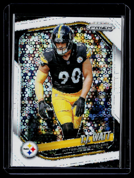 T.J. Watt 2025 Panini Prizm #263 Pittsburgh Steelers White Disco - front