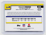 2025 Topps Chrome Refractor RC #335 Terrance Ferguson Los Angeles Rams - back