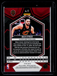2023-24 Panini Mosaic Basketball Max Strus Green #17 Cavaliers - back