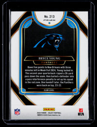 2024 Panini Select Football Bryce Young #213 Base Club Level - back