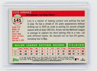2025 Topps Chrome Luis Arraez San Diego Padres Hand-Signed Baseball Card - back