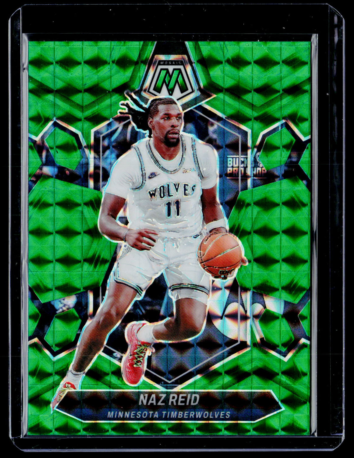 2023-24 Panini Mosaic Naz Reid #8 Minnesota Timberwolves - front