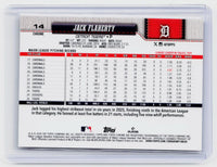 2026 Topps Chrome Jack Flaherty #14 Detroit Tigers - back