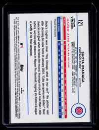 2024 Topps Chrome X-Fractor Shota Imanaga RC #121 Chicago Cubs - back