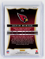 2013 Panini Select Football Kevin Minter Rookie Card #208 Arizona Cardinals - back