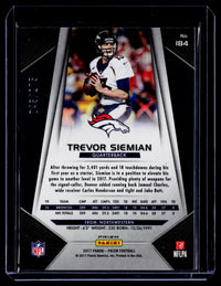 2017 Panini Prizm Football Trevor Siemian Orange Prizm #184 Denver Broncos - back