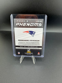 2021 Panini Donruss Rookie Phenom Jersey Rhamondre Stevenson RPJ-RST - back