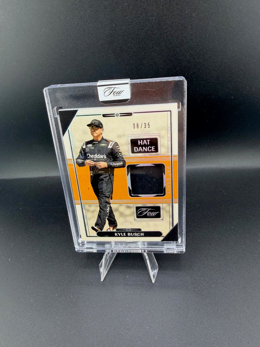 2026 Panini Turn Four Racing Hat Dance Kyle Busch Driver-Worn Hat 08/35 HD-KBS - front