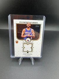 2025-26 Topps Basketball Franchise Fabrics Johni Broome Rookie #FF-JO 76ers - front