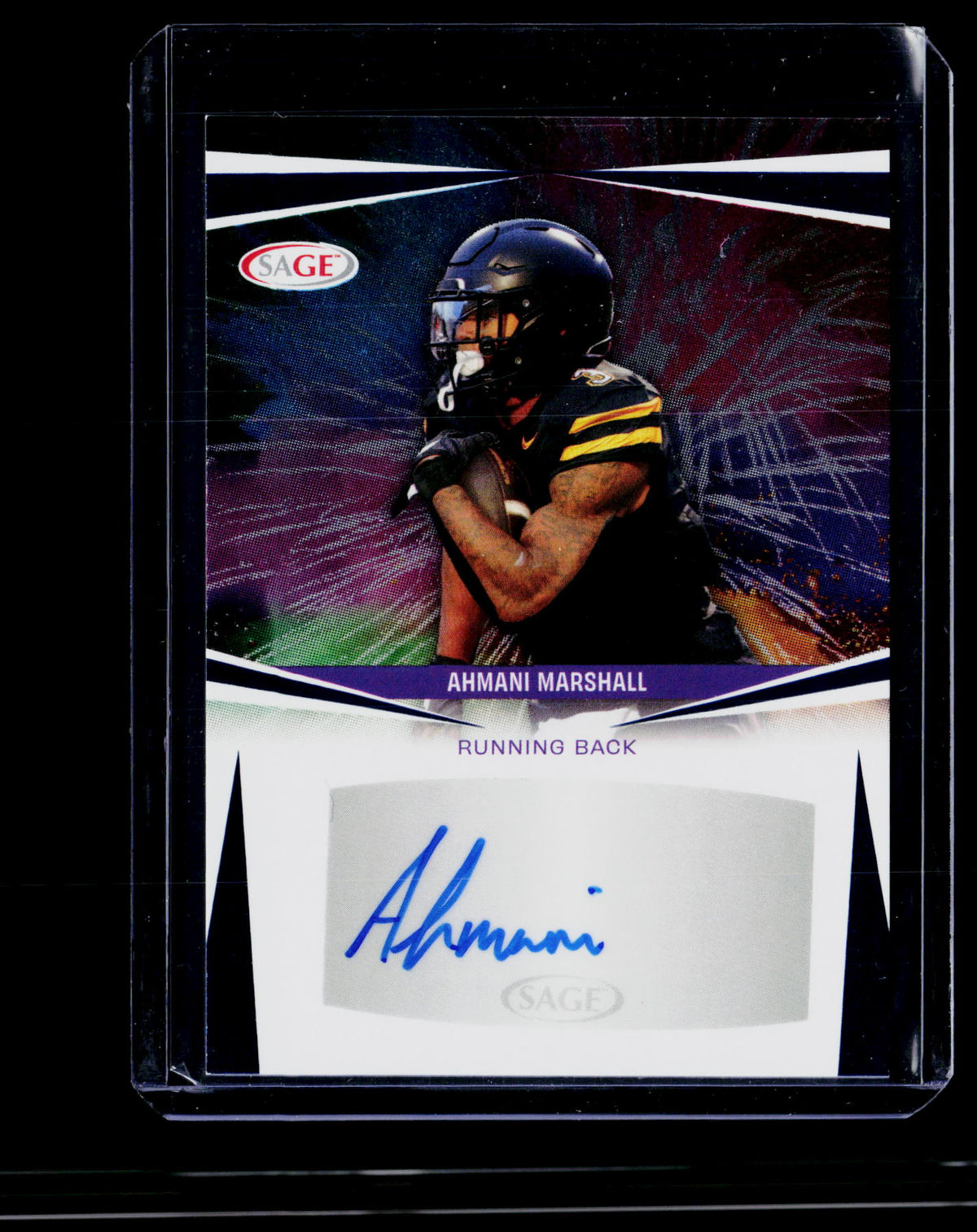 2025 SAGE Autograph Ahmani Marshall Autograph Card A-AM2 - front