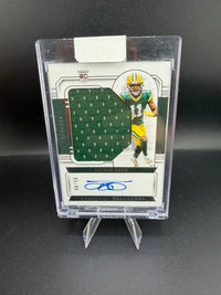 2023 Panini National Treasures Crossover Rookie Patch Autographs Jayden Reed #14 /99 - front