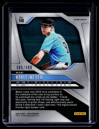 2025 Panini Prizm Baseball Noble Meyer Prizms Pulsar #146 /499 - back