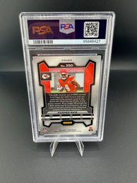 2023 Panini Prizm Football Rashee Rice Orange Ice Rookie #350 PSA 10 Chiefs - back