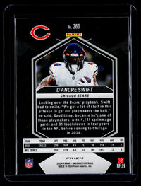 2024 Panini Mosaic National Pride D'Andre Swift #260 Chicago Bears - back