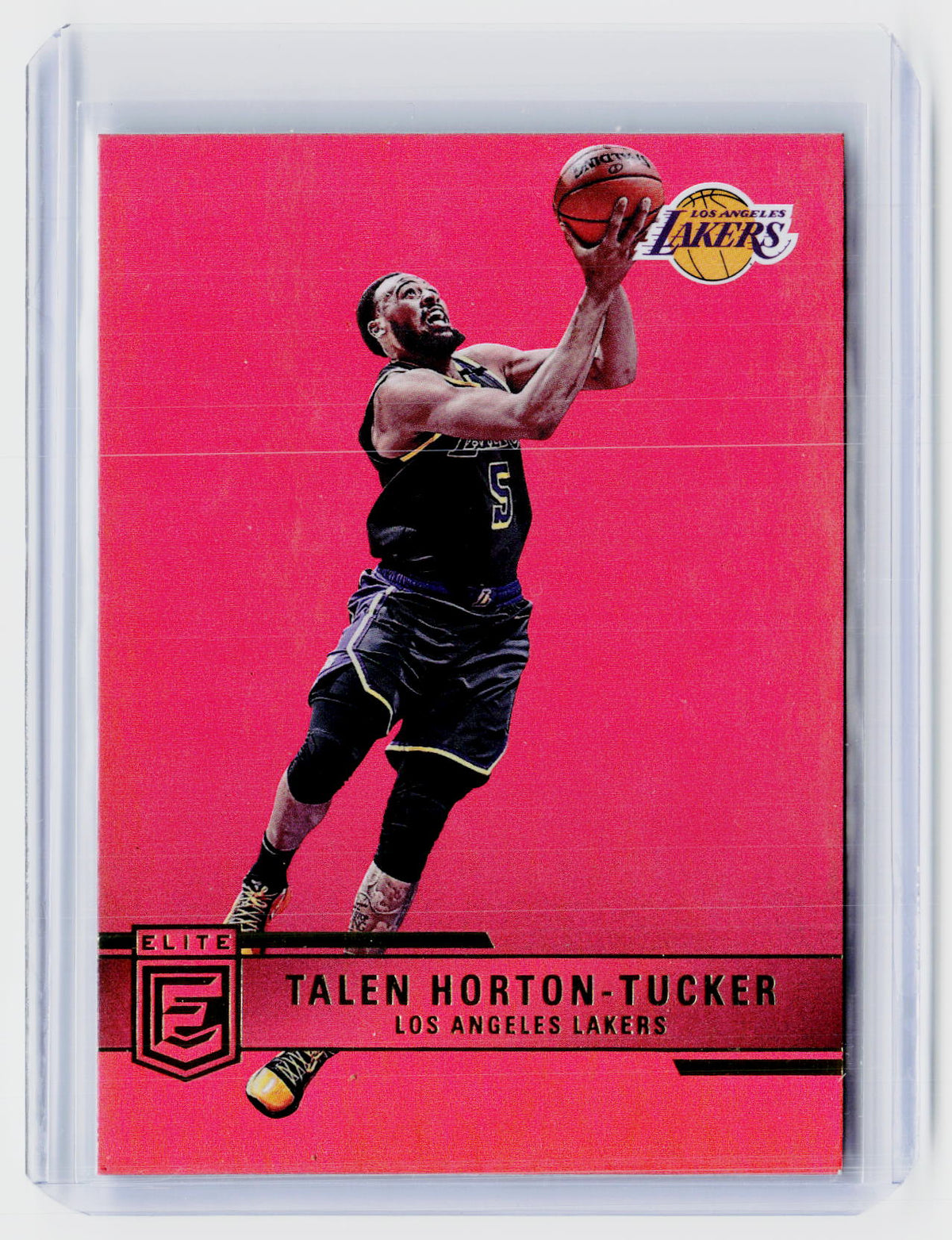 2021-22 Panini Donruss Elite #180 Talen Horton-Tucker Los Angeles Lakers - front