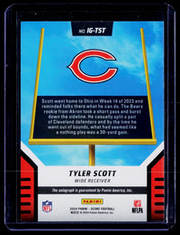 2024 Panini Score It's Good! Tyler Scott Autograph IG-TST Chicago Bears - back