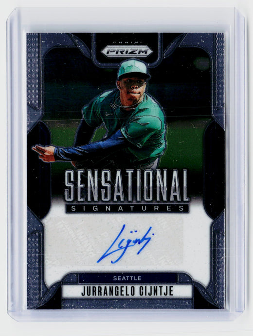 2025 Panini Prizm Baseball Sensational Signatures Jurrangelo Cijntje SS-JC Autograph - front
