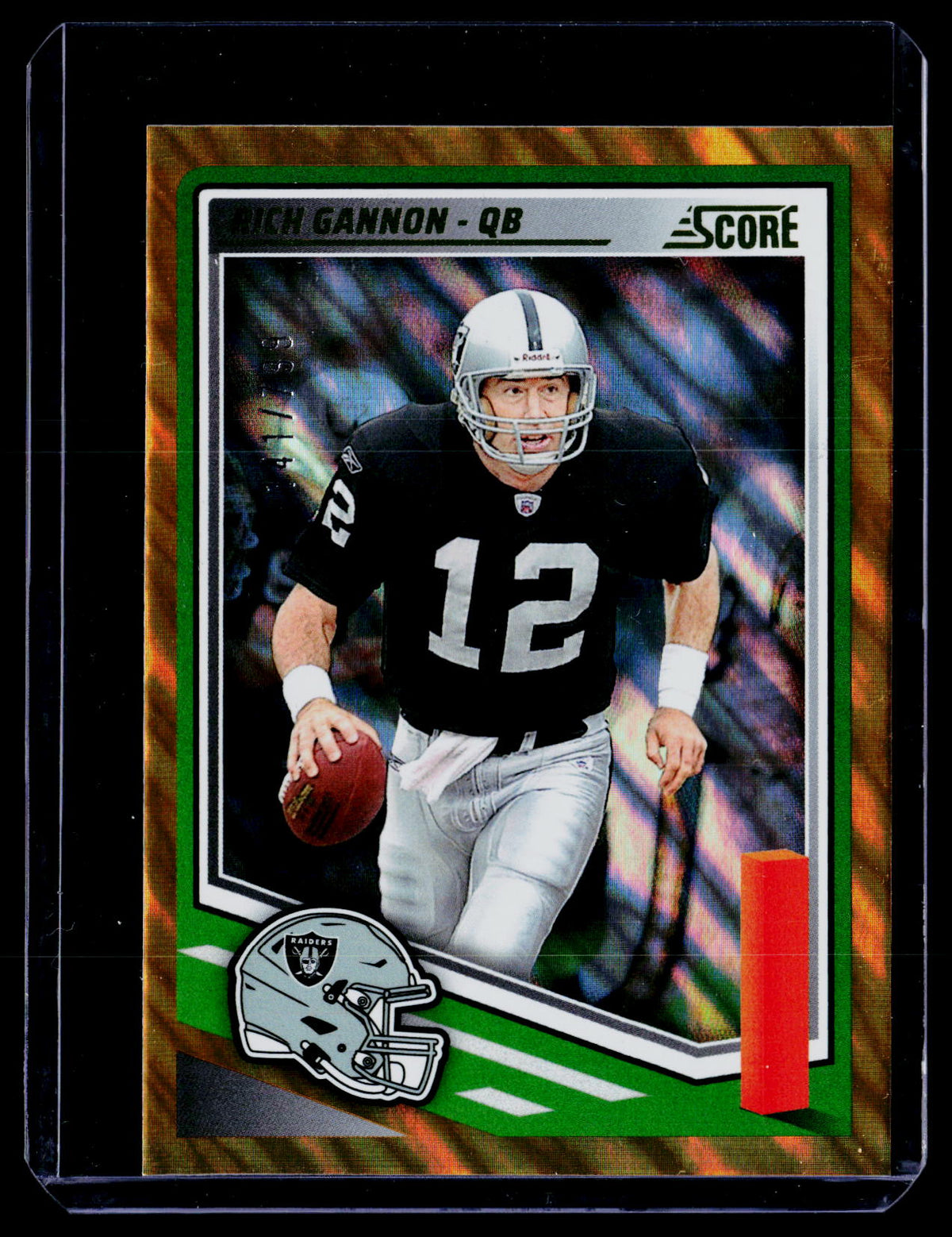 2025 Panini Score Football Rich Gannon #221 Score-a-Treat Base Pumpkins Raiders - front