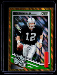 2025 Panini Score Football Rich Gannon #221 Score-a-Treat Base Pumpkins Raiders - front
