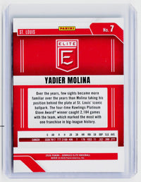 2026 Panini Donruss Elite Baseball Yadier Molina #7 St. Louis Cardinals - back