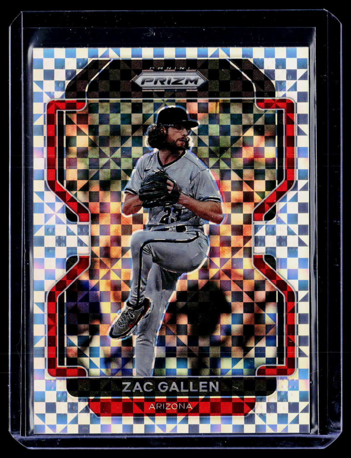 2022 Panini Prizm Baseball Zac Gallen #209 Checkerboard Tier II 35/75 - front