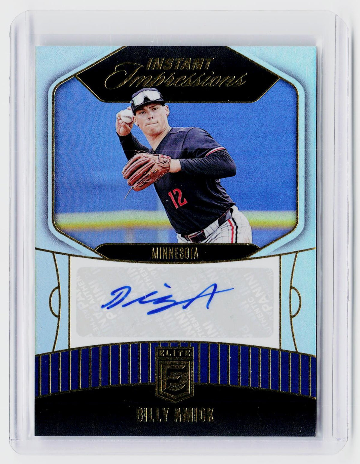 2026 Panini Donruss Elite Baseball Instant Impressions Billy Amick Autograph - front
