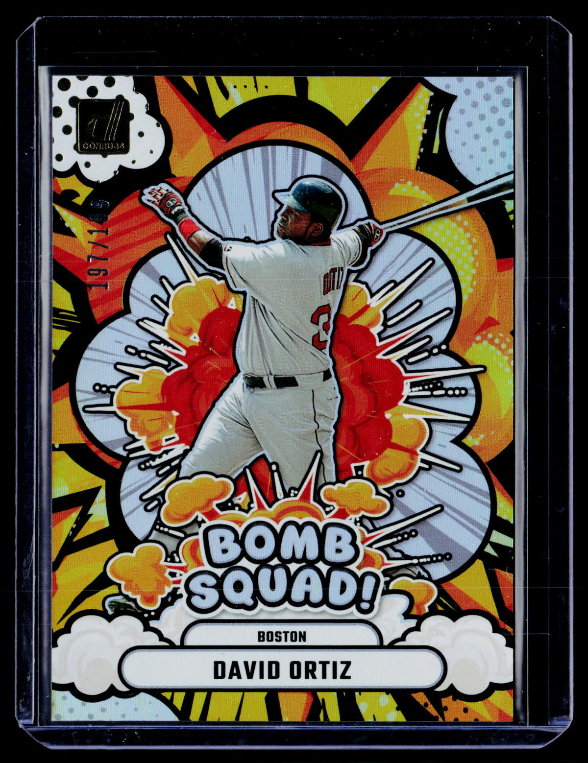 2025 Panini Donruss Baseball Bomb Squad David Ortiz #9 /199 - front