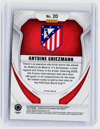 2025 Panini Prizm FIFA Club World Cup Antoine Griezmann #20 Atlético de Madrid - back