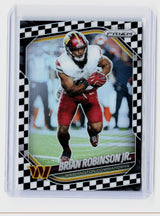 2025 Panini Prizm Football Brian Robinson Jr. #141 Checkerboard Prizm Washington Commanders - front