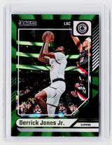 2024-25 Panini Donruss Derrick Jones Jr. #15 Green Laser Los Angeles Clippers - front