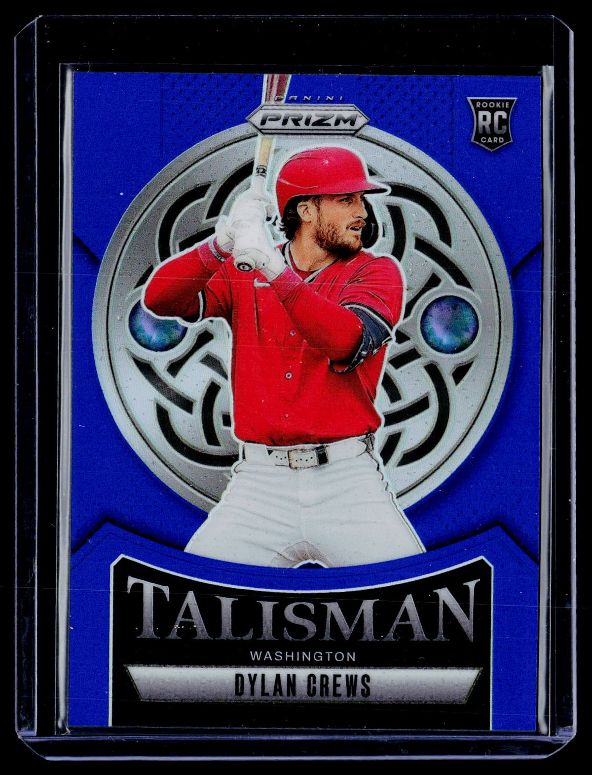 2025 Panini Prizm Baseball Talisman Dylan Crews Blue Prizm #18 56/99 Rookie - front