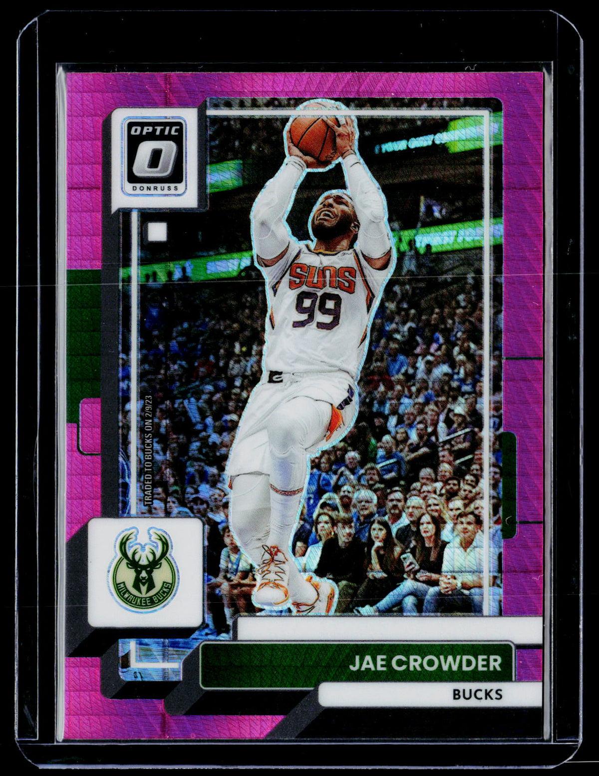 2022-23 Panini Donruss Optic Basketball Jae Crowder #113 Bucks - front