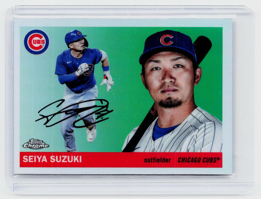 2025 Topps Chrome Seiya Suzuki #57 Refractor Chicago Cubs - front