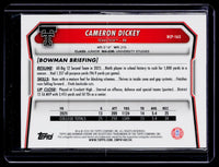 2026 Topps Bowman Chrome University Cameron Dickey 1st Bowman Purple Refractor /75 #BCP-163 - back