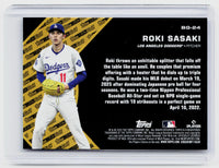 2025 Topps Black Gold Roki Sasaki RC BG-24 Los Angeles Dodgers - back