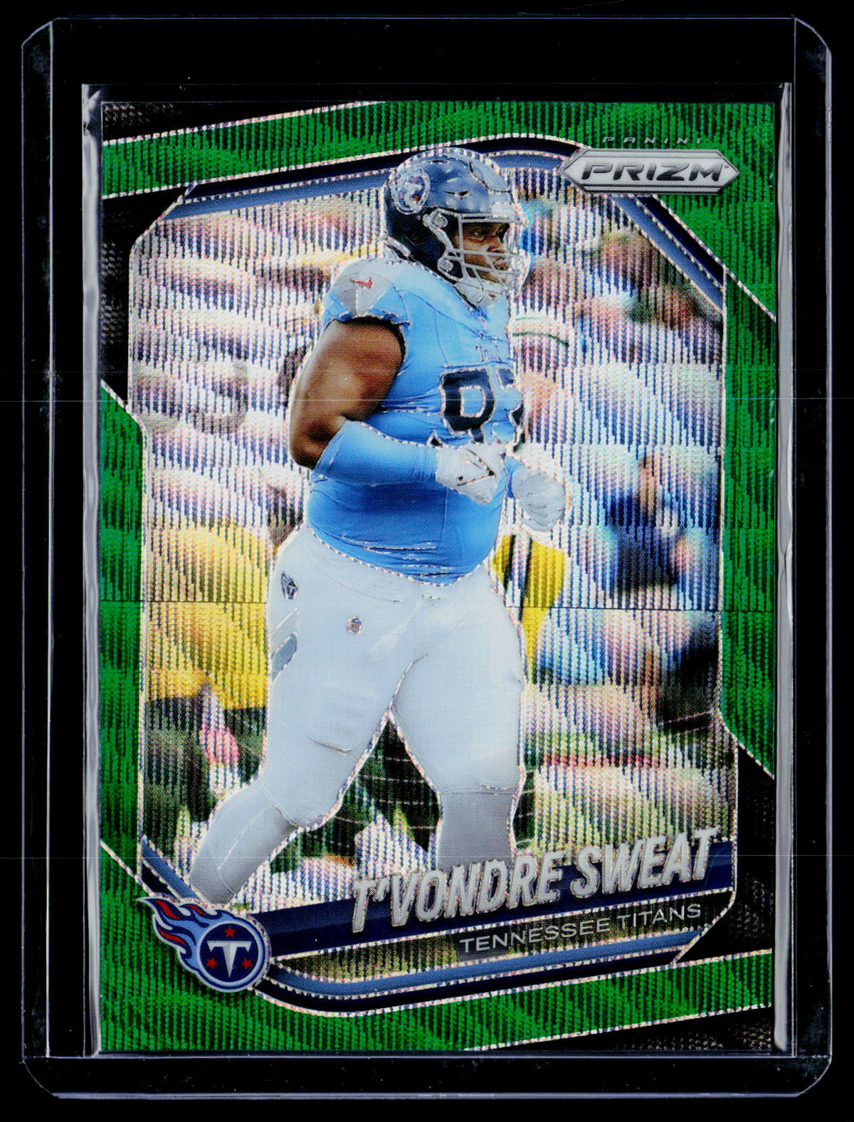 2025 Panini Prizm Football T'Vondre Sweat Lazer Prizm #80 - front