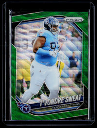 2025 Panini Prizm Football T'Vondre Sweat Lazer Prizm #80 - front
