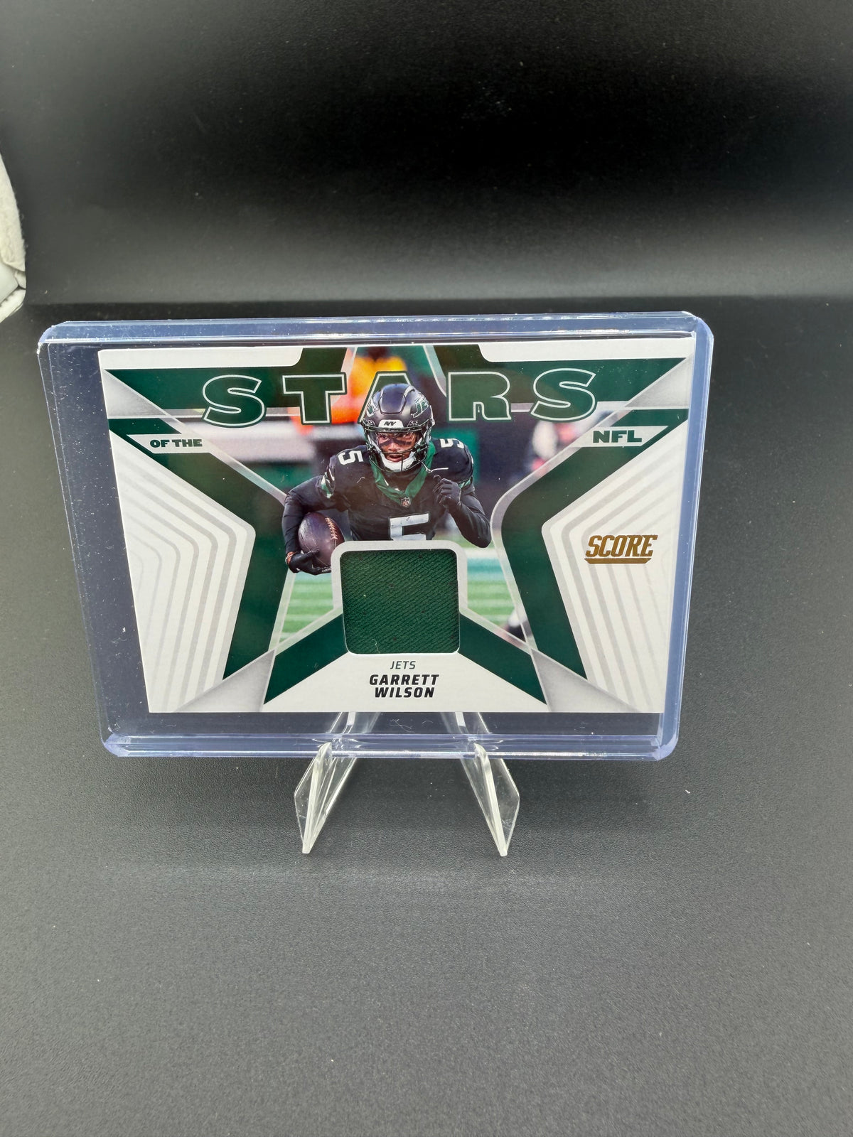 2025 Panini Score Stars of the NFL Memorabilia Garrett Wilson SNJ-GW - front