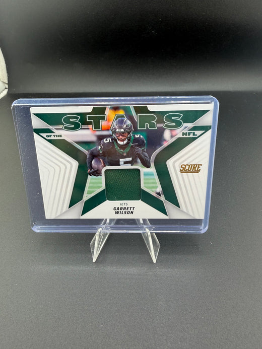 2025 Panini Score Stars of the NFL Memorabilia Garrett Wilson SNJ-GW - front