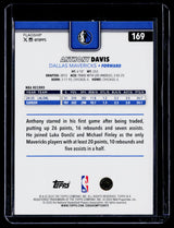 2024-25 Topps Basketball Anthony Davis Dallas Mavericks #169 - back