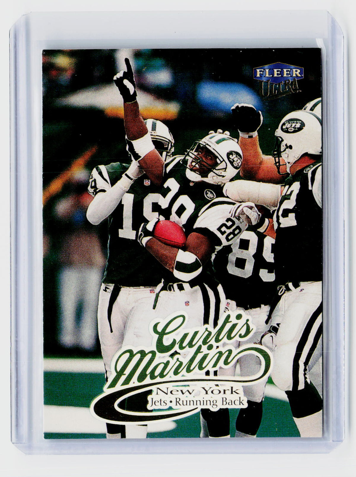 1998 Fleer Ultra Curtis Martin #70 New York Jets - front