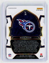 2022 Panini Select Football Malik Willis Concourse Rookie #38 - back