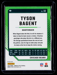 2024 Panini Donruss Optic Football Tyson Bagent #32 Chicago Bears - back