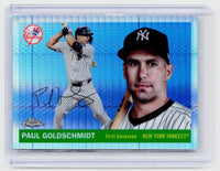 2025 Topps Chrome Paul Goldschmidt #206 New York Yankees Autograph - front