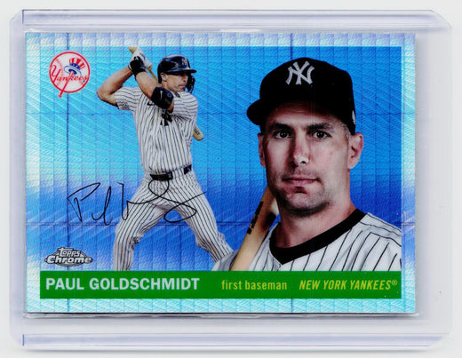 2025 Topps Chrome Paul Goldschmidt #206 New York Yankees Autograph - front