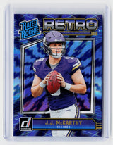 2024 Panini Donruss Football Rated Rookie #2 J.J. McCarthy Minnesota Vikings - front