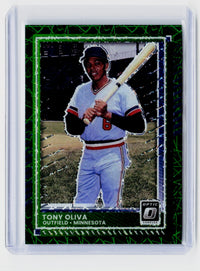 2025 Panini Donruss Optic Baseball Tony Oliva #23 Green Velocity /149 - front