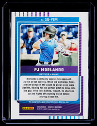 2025 Panini Donruss Baseball Signature Series PJ Morlando Autograph #SG-PJM - back