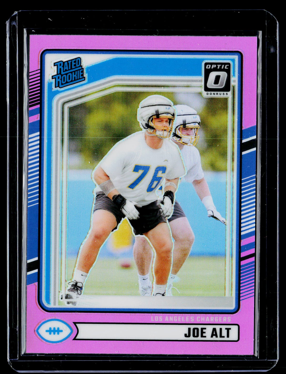 2024 Panini Donruss Optic Rated Rookie Pink Holo Joe Alt #320 - front